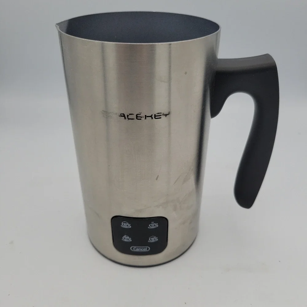 SPACEKEY Milk Frother Steamer Replacement Pitcher HQN1-300C Silver Stainless
